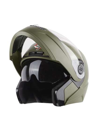 Steelbird Steel Scratch
                    Resistant Flip-up Riding Helmet
