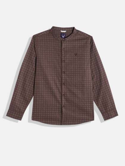 Allen Solly Junior Boys
                    Ethnic Motifs Printed Pure Cotton Casual Shirt