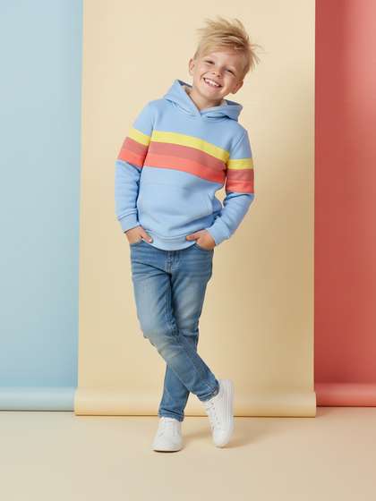 Cherry Crumble Kids
                    Colourblocked Hooded Pullover Sweatshirt
