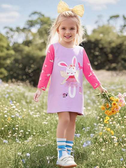 LULU & SKY Girls
                    Printed Nightdress