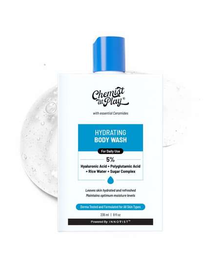 Chemist at Play
                          Hydrating Body Wash With 5% Niacinamide &
                          Hyaluronic Acid - 236ml