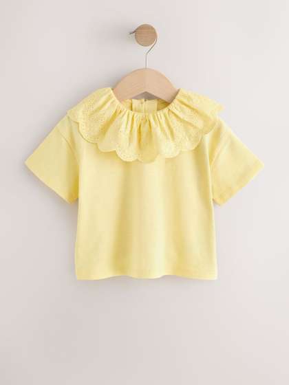 NEXT Girls
                          Schiffli Pure Cotton Top