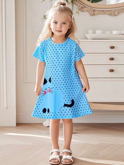 LULU & SKY Girls
                      Printed Nightdress