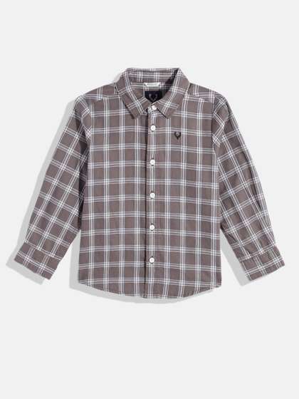 Allen Solly Junior Boys
                    Grid Tattersall Checked Pure Cotton Casual Shirt
