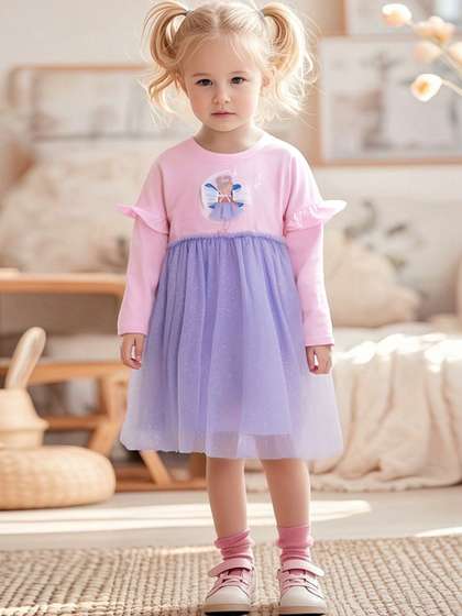 LULU & SKY Girls
                      Printed Nightdress