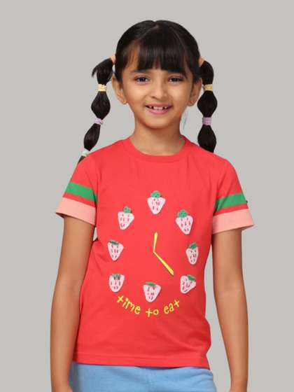 PILOLO Girls Embroidered
                    Cotton Top