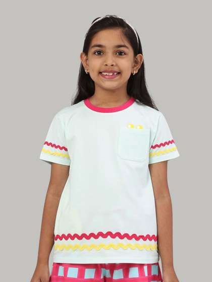PILOLO Girls
                      Embroidered Cotton Top