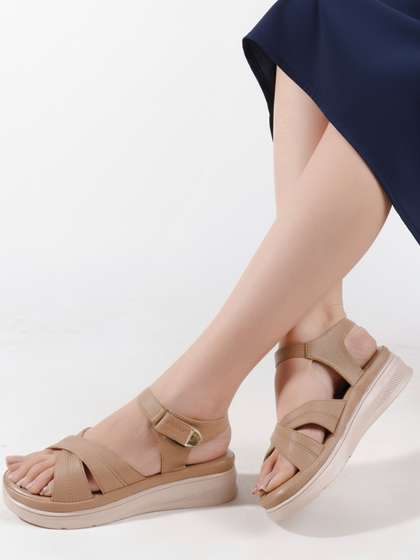 The Roadster
                        Lifestyle Co Women Round Toe Ankle Loop Open Toe
                        Flats