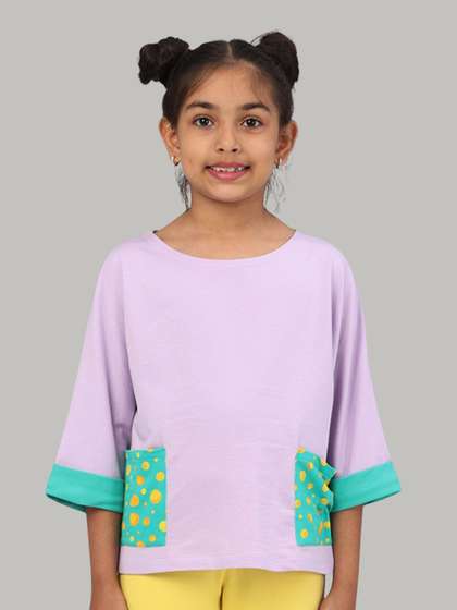PILOLO Girls
                    Colourblocked Cotton Top