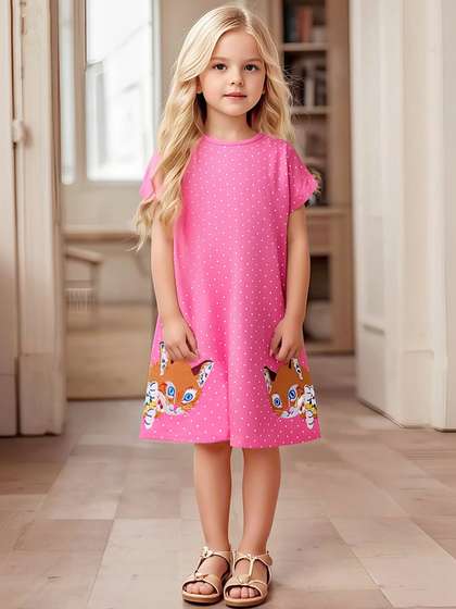 LULU & SKY Girls
                    Printed Nightdress