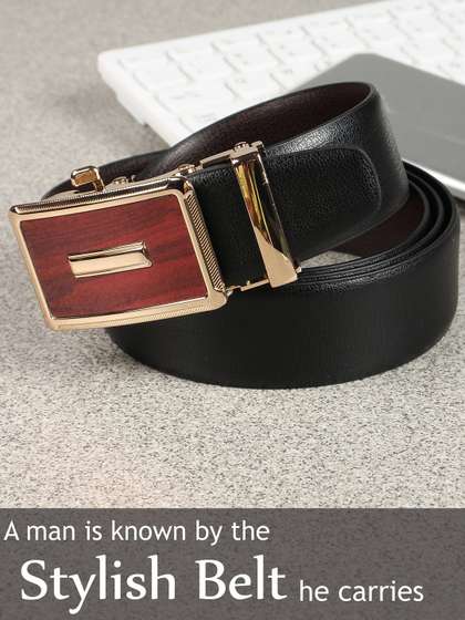 Provogue Men Textured
                    Reversible Formal Belt