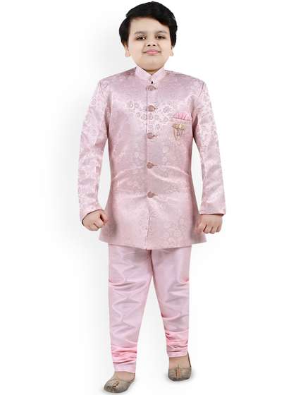 Arshia Fashions
                          Boys Self-Design Indo Sherwani Set
