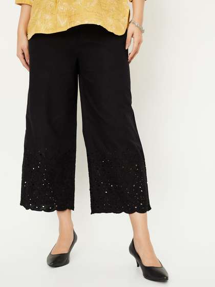 max Women Cotton
                        Cropped Palazzos