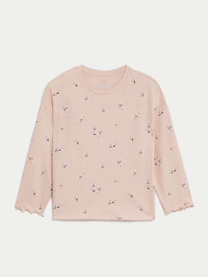 Marks & Spencer Pure Cotton Floral Top