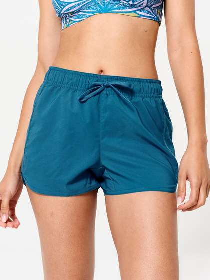 Decathlon Olaian -
                        Women Blue Tini Petrol Resistant to Impact of
                        Waves Surfing Swim Shorts