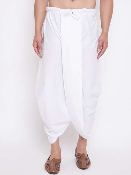 FANZI Men
                        Ankle-Length Solid Dhoti Pants