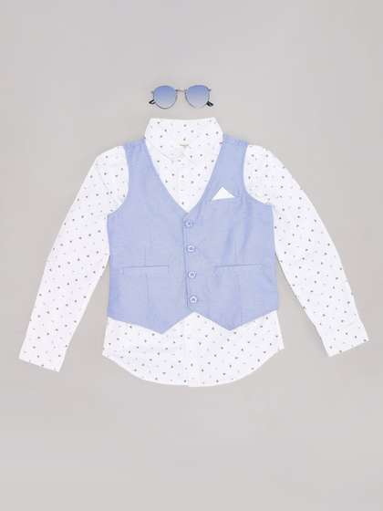 Pantaloons Junior Boys
                    Opaque Party Shirt