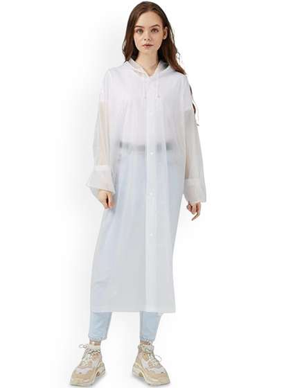 TEEMOODS Unisex
                        Hooded Rain Jacket