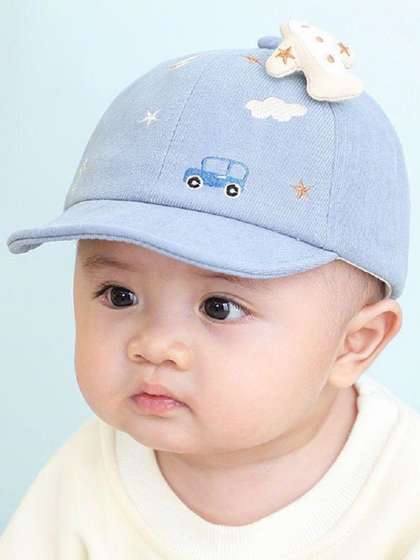 Ziory Kids Aeroplane
                    Appliqued Bus Patch Embroidered Cap