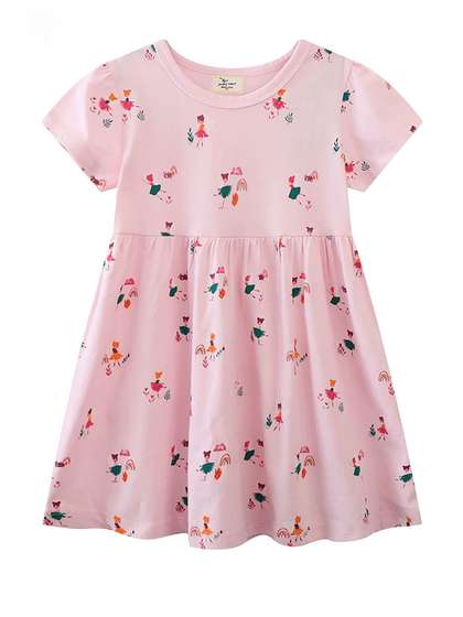 LULU & SKY Girls
                    Printed Nightdress