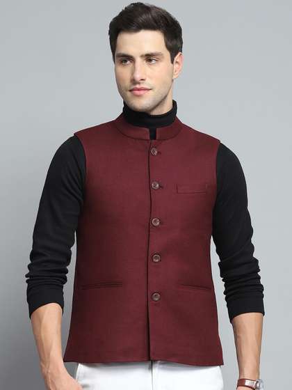 Monte Carlo
                        Sleeveless Woven Nehru Jacket