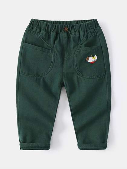 LULU & SKY Boys
                    Tapered Fit High-Rise Trousers