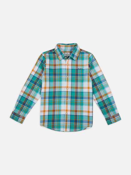 Pepe Jeans Boys
                        Tartan Checks Opaque Checked Casual Shirt