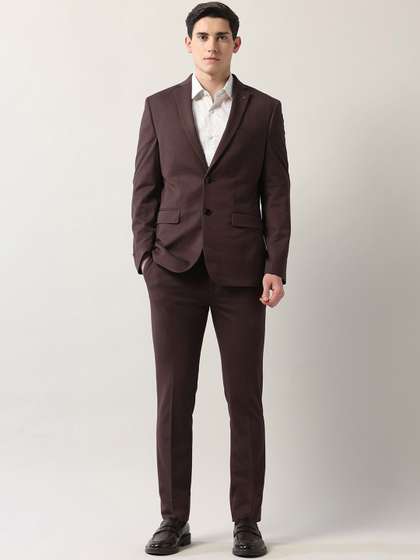 Arrow Men's Slim-Fit
                      Single-Breasted Two -Piece Suits