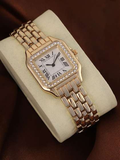 HAUTE SAUCE Women
                        The Solene Square Watch - California Gold
