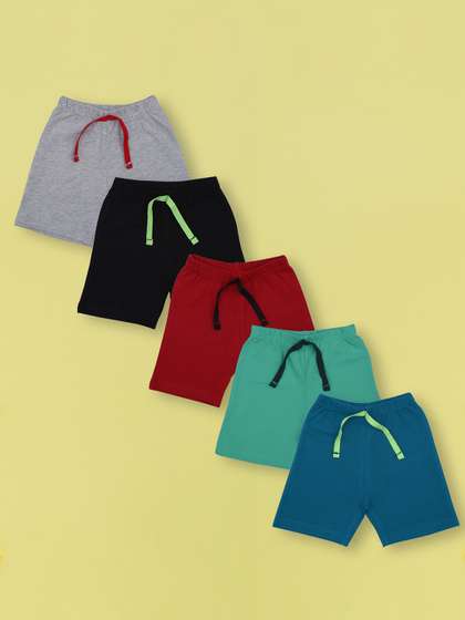 YUV Kids Pack Of 5
                      Cotton Shorts