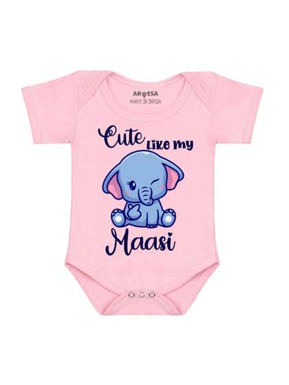 Arvesa Kids Cute Like My
                    Maasi Printed Romper