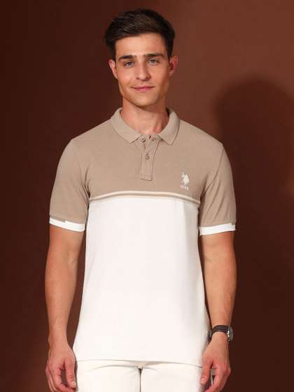 Price History of Polo Men Colourblocked Polo Collar