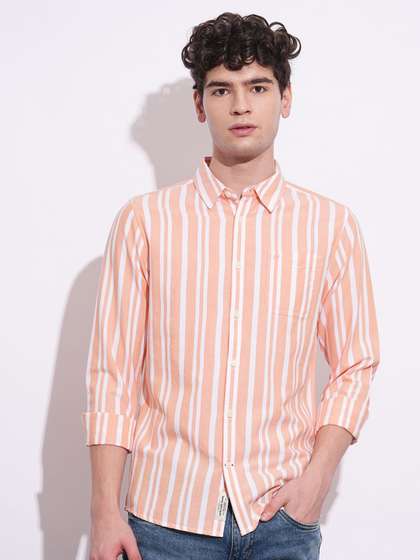 Price History of Being Human Slim Fit Opaque Casual Shirt from