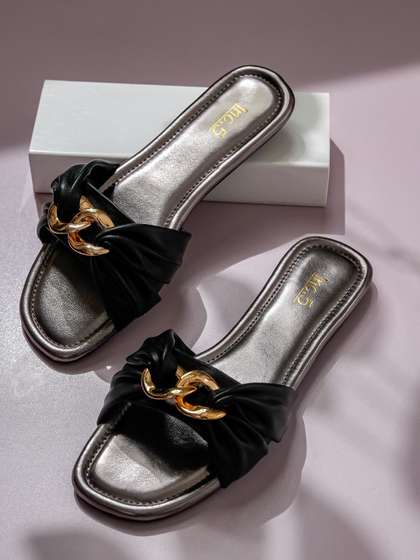Inc 5 Women Open Toe
                        Flats with Bows