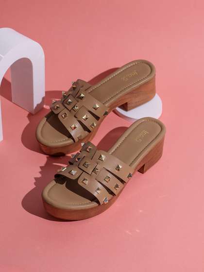 Inc 5 Embellished
                        Party Block Sandals with Buckles