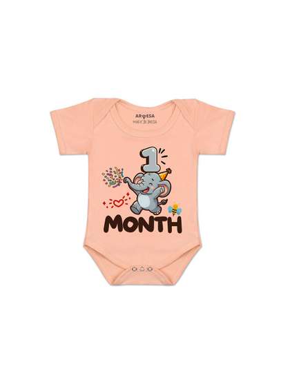 Arvesa One Month Baby
                      Boy Printed Baby Romper