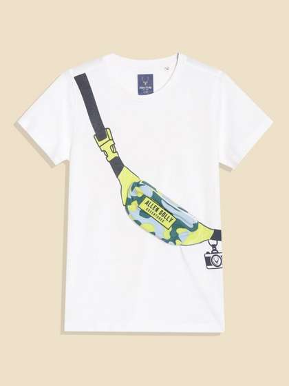 Allen Solly Junior Boys
                    Camouflage Printed Applique T-shirt