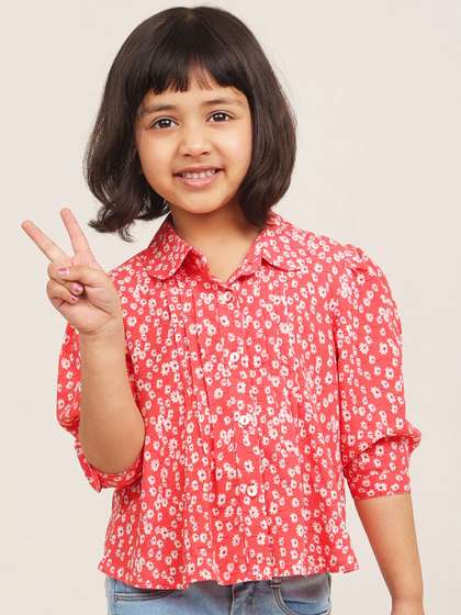 Campana Floral Print
                    Shirt Style Top