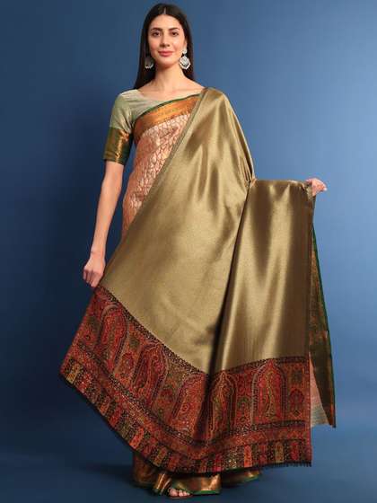 Pashmoda Ethnic
                        Motifs Woven Design Woollen Shawl