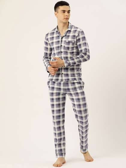 Nite Flite Men
                        Checked Night suit
