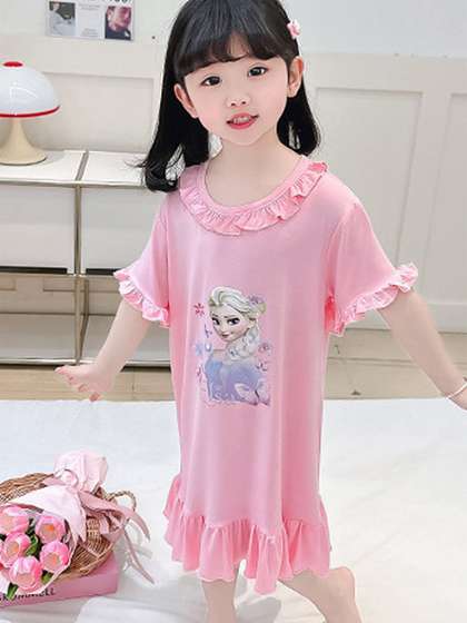 LULU & SKY Girls
                    Printed Nightdress