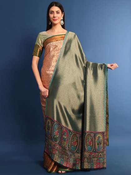 Pashmoda Ethnic
                        Motifs Woven Design Woollen Shawl