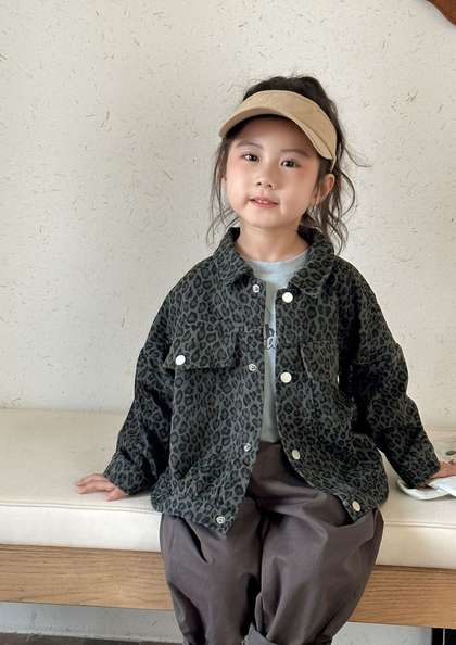 LULU & SKY without Crop Denim Jacket with Embroidered
