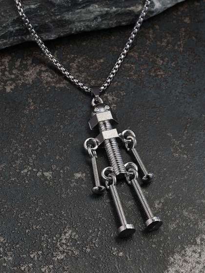 French Accent
                    Silver-Plated Cyberon Pendants With Chains