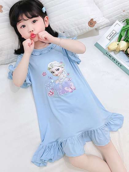 LULU & SKY Girls
                    Printed Nightdress