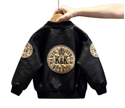 Tricycle Clothing Boys
                    Lightweight Crop Biker Jacket with Patchwork