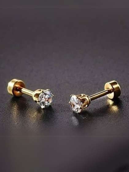 Roadster Gold
                    Contemporary Studs Earrings For Men