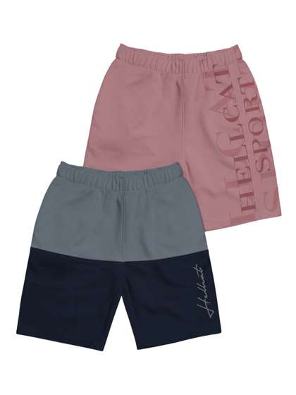 HELLCAT Boys
                      Typography Printed Shorts