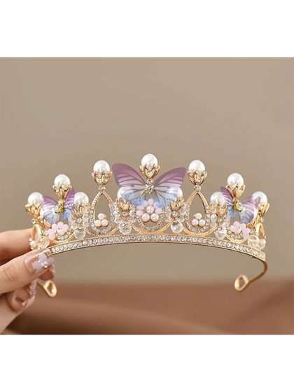 JEWILLEY Girls
                      Embellished Tiara