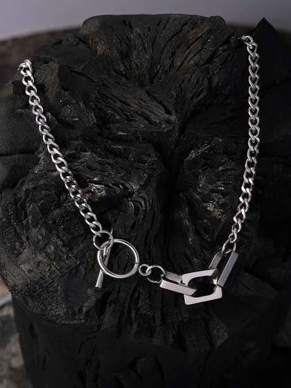 French Accent Men
                      Silver-Plated Chain